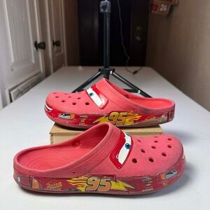Crocs Classic Clog Cars Lightning McQueen Limited Men Sz 11 beat up